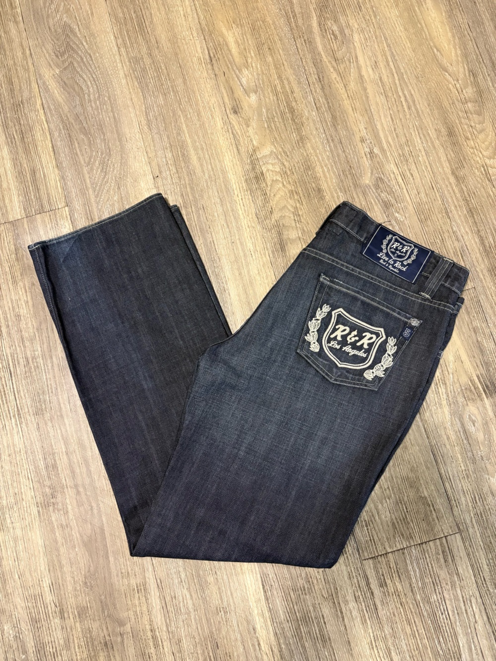 Vintage Y2K Rock & Republic Dark Indigo Bootcut Jeans Size 38